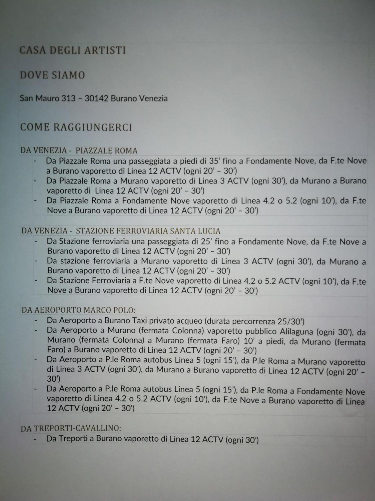 Apartament Casa Degli Artisti Burano Zewnętrze zdjęcie